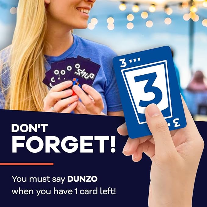DUNZO™ (BYOB Edition) - Party Version of Classic Card Game - Draw Two, Skip, Reverse, Get Loco - Fun Games for Friends - Perfect for College Parties, Birthdays, Bachelorettes, or Any Event!