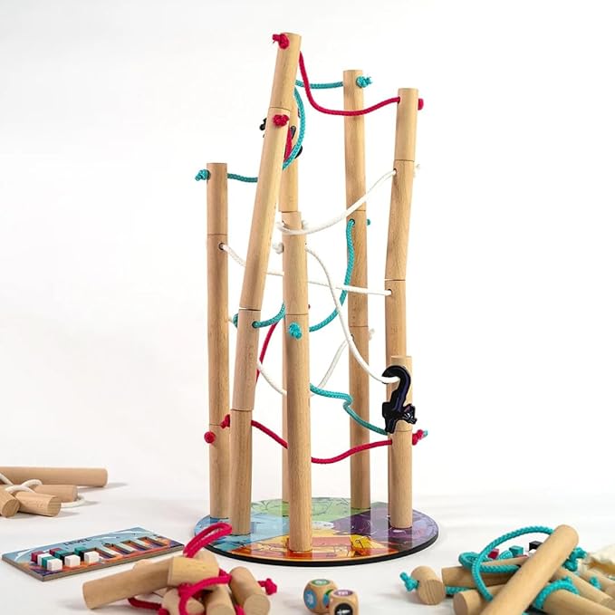 Nekojima - Build The Power Grid but Don't Knock it Down! | Family Game for Kids and Adults for Ages 8 and up | Stacking and Weaving Dexterity Game | 1 to 5+ Players | 15 Minutes