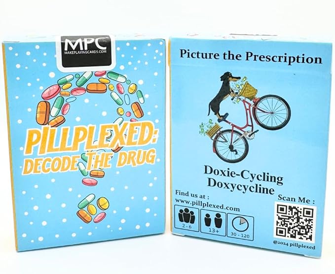 Pillplexed: Decode The Drug - Pharmacy Trivia Game & Gift | Fun & Educational Drug Knowledge Challenge for Students, Professionals, and Healthcare Enthusiasts | Top 300 Medications Game