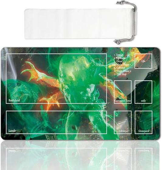 Board Game MTG Playmat Games Size 60X35 cm CCG Compatible for TCG RPG CCG Play mats (OMNATH, LOCUS of Rage-Zone)