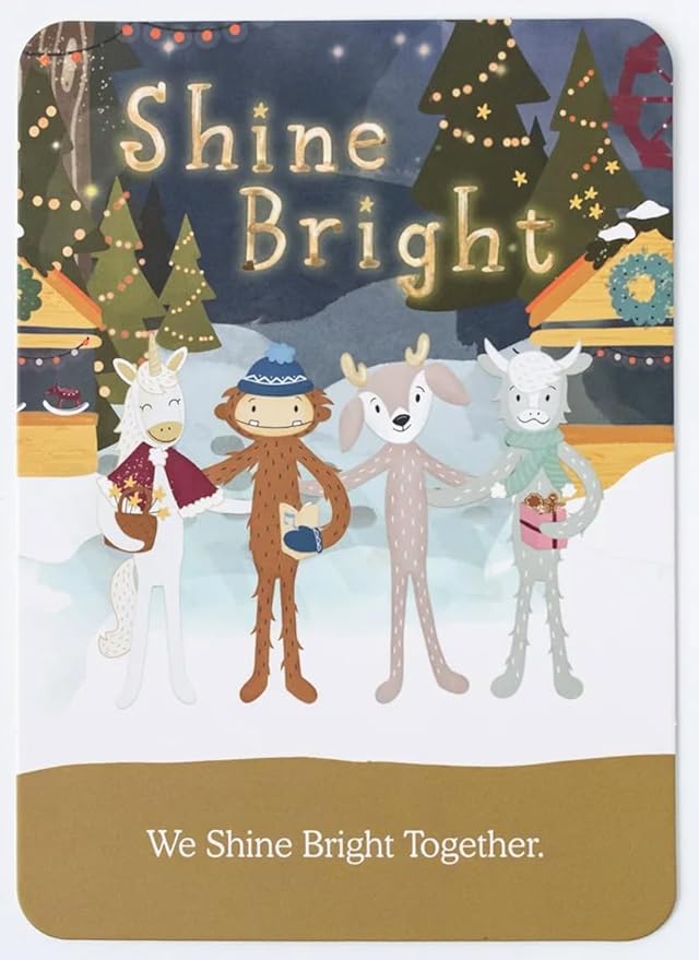 Slumberkins Shine Bright Bigfoot Kin Plush + Affirmation Card - Promotes Positive Self-Esteem, Authenticity & Community - Holiday SEL Toys for Boys and Girls