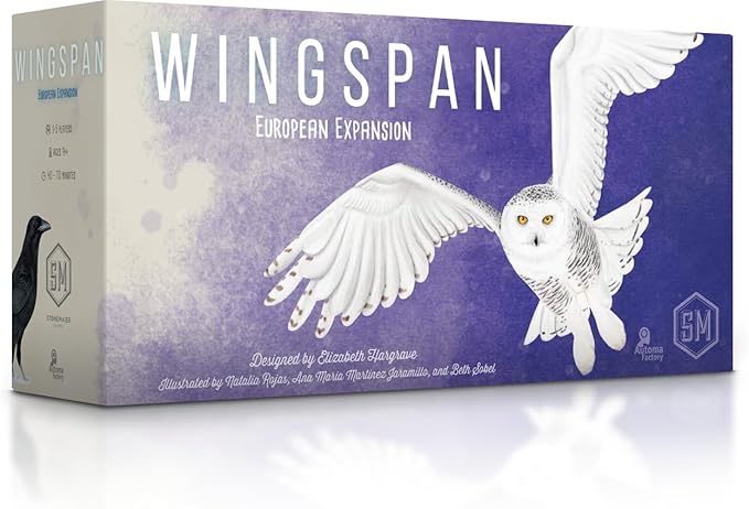 Stonemaier Games: Wingspan European Expansion | Add to Wingspan (Base Game) | 81 Unique New Birds, New Egg Color | 1-5 Players, 70 Mins, Ages 14+