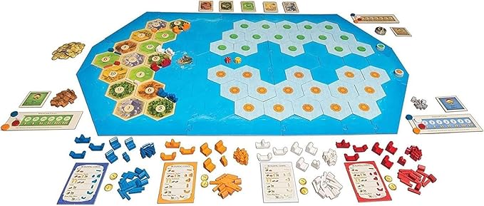 CATAN Explorers & Pirates Board Game Expansion - Set Sail on Epic Adventures! Strategy Game, Family Game for Kids and Adults, Ages 12+, 3-4 Players, 90 Minute Playtime, Made by CATAN Studio