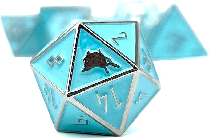 Norse Foundry Set of 7 Banshee Wail Norse Series Full Metal Polyhedral Dice RPG Math Games DND Pathfinder