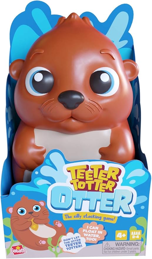 Goliath Teeter Totter Otter Game - Silly Stacking Floating Balance Game - Kids Games, 2-4 Players, Ages 4+