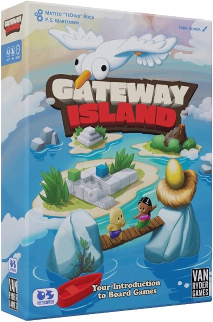 Gateway Island Board Game - 21 Different Games, Player Counts Vary by Game, 15-45 Min Gameplay for Family and Kids Ages 6+ (English)