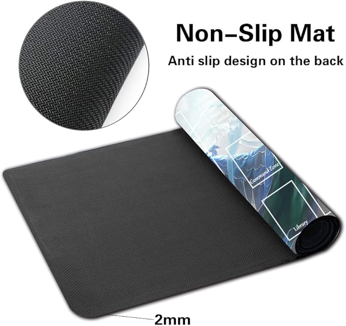 Board Game MTG Playmat Games Size 60X35 cm CCG Compatible for TCG RPG CCG Play mats (MU YANLING, Sky Dancer-Zone)