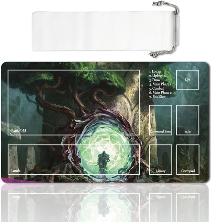 Board Game MTG Playmat Games Size 60X35 cm CCG Compatible for TCG RPG CCG Play mats (The Great HENGE-Zone)