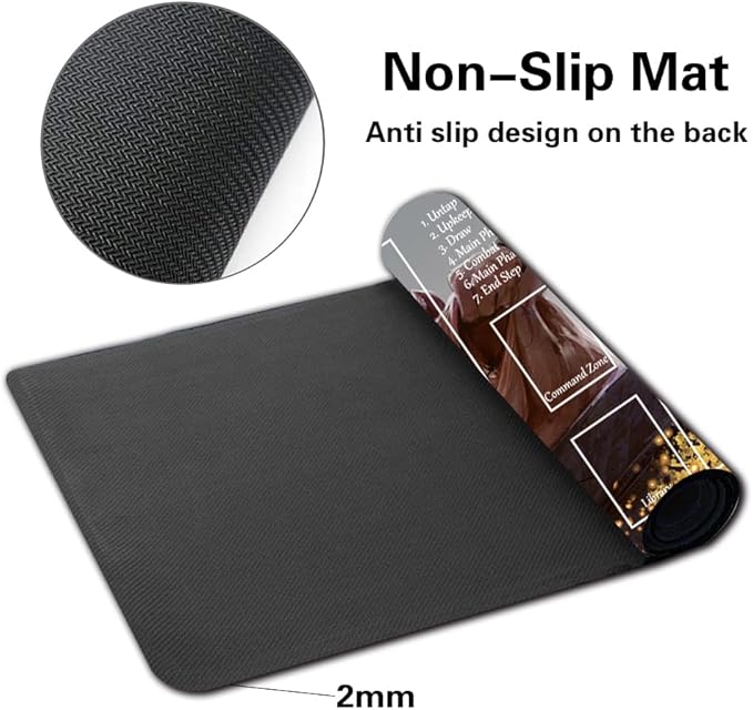 Board Game MTG Playmat Games Size 60X35 cm CCG Compatible for TCG RPG CCG Play mats (Goblin-Diplomats-Zone)