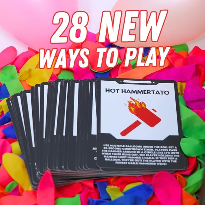 Wack A Balloon Party Edition | New & Improved Strategy Game | Bigger, Louder & More Exciting | Perfect for Parties & Game Night | Fun for Kids & Adults | Play Solo or with Friends | Ages 4+