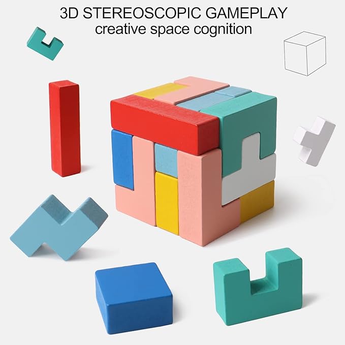Multifunctional Building Blocks Matching Game Colorful Cute Mushroom Crocodile Patterns Tabletop Activities 3D Piecing Bricks Brain Teaser Smart Inspiration Game STEM Early Educational Toy for Kids