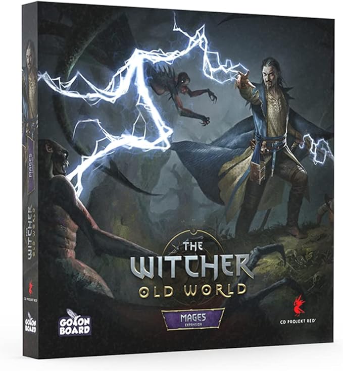 The Witcher Old World Mages Board Game Expansion - Adds 5 Unique Mage Characters! Fantasy & Adventure Strategy Game for Adults, Ages 14+, 1-5 Players, 90-150 Minute Playtime, Made by Go On Board