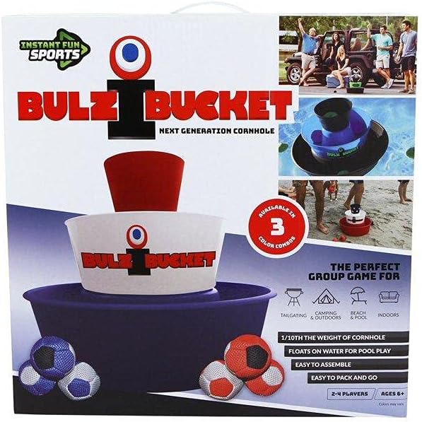 Game by Water Sports - Beach, Tailgate, Camping, Yard, and Pool Games- Indoor/Outdoor Kids Toys - Pool Accessories Perfect for Family Game Night (Red/White/Blue)