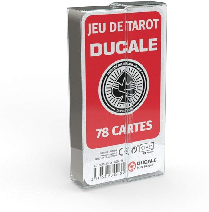 Ducale, Le jeu Français Tarot Game 78 Cards – Ages 6 Years and Up Plastic Box Multi-Coloured
