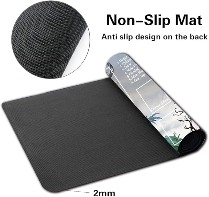 Board Game MTG Playmat Games Size 60X35 cm CCG Compatible for TCG RPG CCG Play mats (Muldrotha, The Gravetide-Zone)