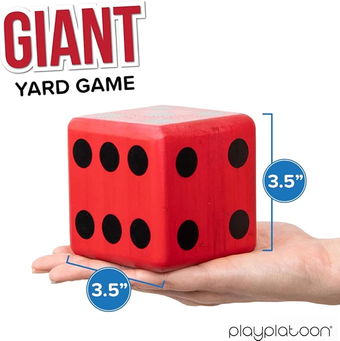 Play Platoon Lawn Dice - Giant Wooden Yard Dice Game for Playing Endless Outdoor Games