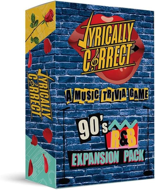 Lyrically Correct 90's Expansion Pack Music Trivia Card Game for Friends, Fun Party Game for Adults, Family Gatherings, Game Nights, and Finish The Lyrics Challenge