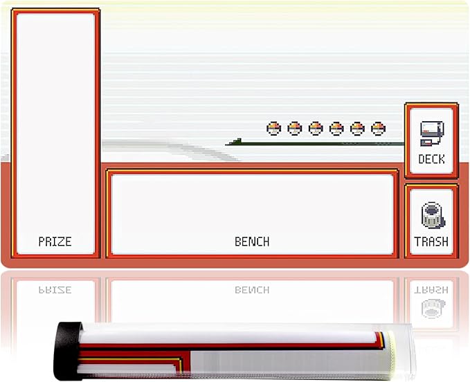 playmat Duel Mat Gaming Competition Pad Mat Card Binder Deck 23.6x13.7in