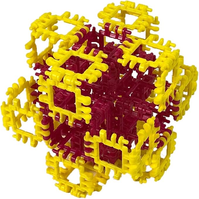 That Hinge Toy 150 Piece Red + Blue Set, Dinosaur + More STEM Construction Toy Building Set