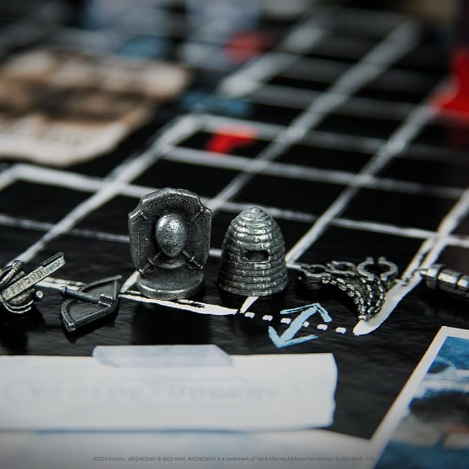 CLUE: Wednesday | Classic Board Game Inspired by The Netflix Original Series | Solve The Mystery at Nevermore Academy with Friends and Family | Officially Licensed Merchandise | 2-6 Players | Ages 8+