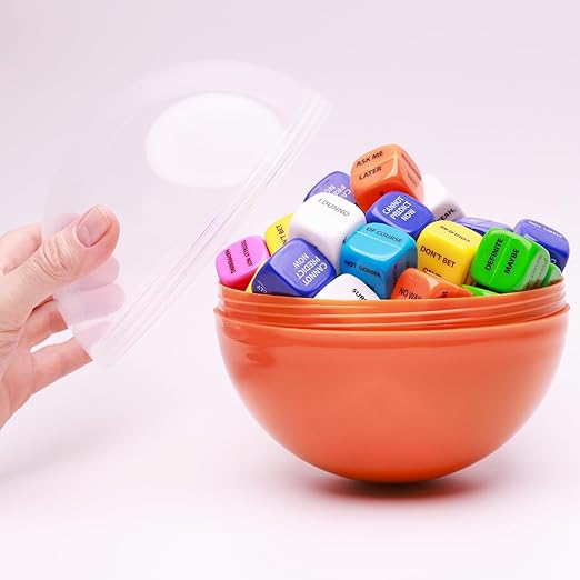 Big Claw Machine Capsules Translucent Orange Plastic Sphere Party Favor Containers Round 5 pcs 6.3 inch Jumbo Plastic Christmas Ornaments Extra Large Gift Box Craft Party Supplies Vending Capsules