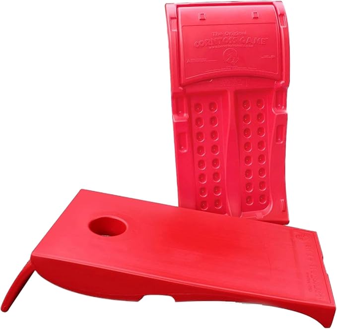 Driveway Games All Weather Corntoss Bean Bag Cornhole Yard Game Set for Indoor and Outdoor Use with 2 Target Boards and 8 Bean Bags