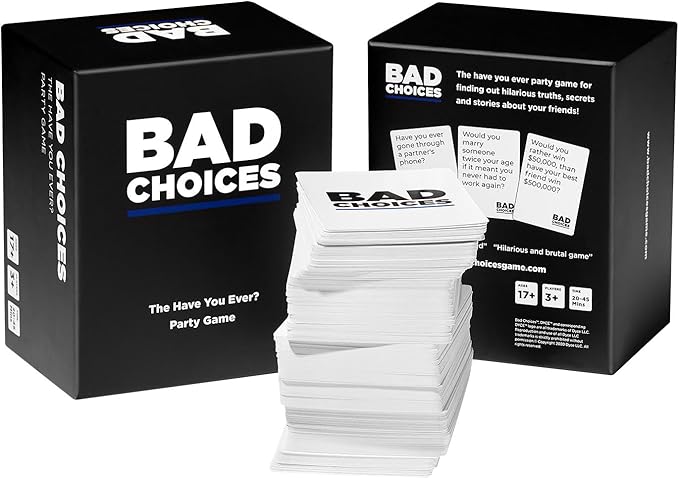 BAD CHOICES Party Game + After Dark Edition Set - Hilarious Adult Card Game for Friends, Fun Parties and Board Games Night with Your Friends