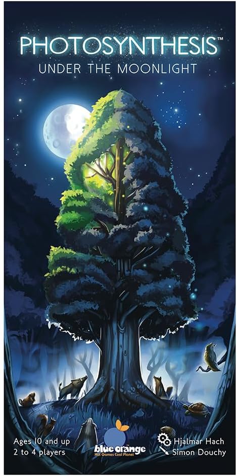 Strategy Board Game Extension for Kids, Teens and Family, Tabletop Game Nights, Ages 10 & Up, 2 to 4 Players, Photosynthesis Under The Moonlight by Blue Orange Games