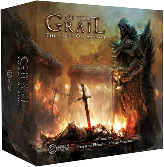 Tainted Grail The Fall of Avalon Board Game CORE BOX - Epic Story-Rich Survival & Exploration, Arthurian & Celtic Mythology, Ages 14+, 1-4 Players, 2-3 Hour Playtime, Made by Awaken Realms