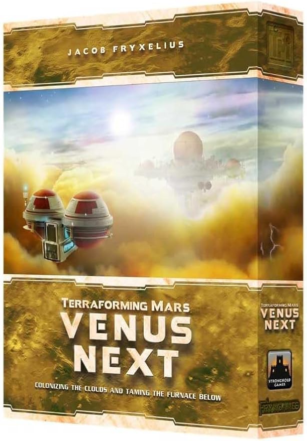 Terraforming Mars: Venus Next Expansion – Explore and Colonize Venus with New Cards, and Strategic Challenges Board Game – Ages 12+ – Stronghold Games