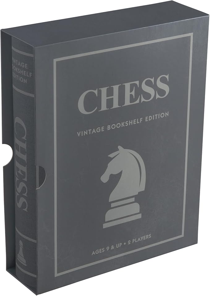 WS Game Company Chess Vintage Bookshelf Edition