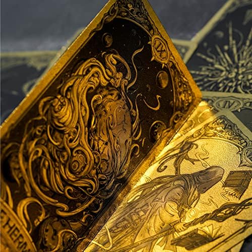 Cthulhu Poker Cards Collection Playing Cards Rare Limited Poker Cards Gift for Men or Women, Great for Cardistry,Card Games and Party (Gold foil a Set)