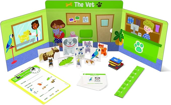 Peaceable Kingdom Get Ready for Kindergarten Learning Around Town – Kindergarten Readiness Activity Set for Kids Ages 4 & Up