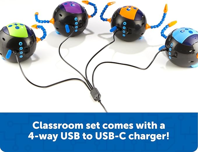 Learning Resources Cooper The STEM Robot Classroom Set - Coding for Kids, Building Toys, Robotics Kids, Montessori Programming, Gifts for Boy and Girls, Must Haves, Interactive Homeschool Supplies