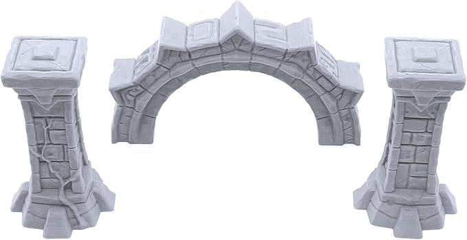 Forgotten Temple Expansion Set - DND Terrain Compatible with Dungeons and Dragons, 28mm Miniature Wargaming, Tabletop RPGs, Wargame Scenery