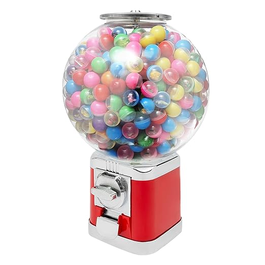 Vending Machine, 1.26 in Ball Bulk Vending Machine Classic Bubble Capsule Toys Dispenser, Commercial Candy Gumball Machine for Game Stores and Retail Stores