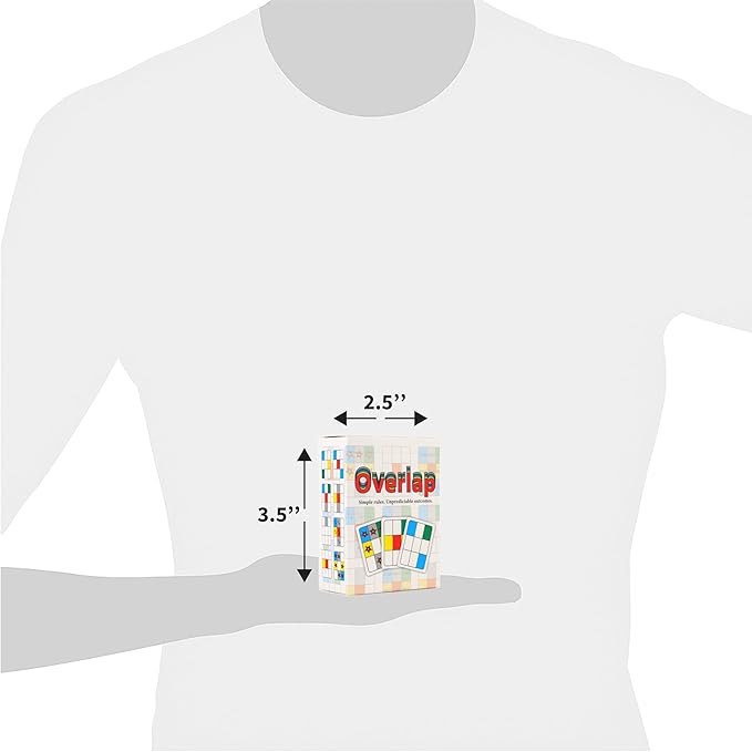 Overlap A Deceptively Simple Strategy Game - Mensa Award Winning Card Game - 2 Player Game or Up to 8 Players - Card Games for Adults and Families
