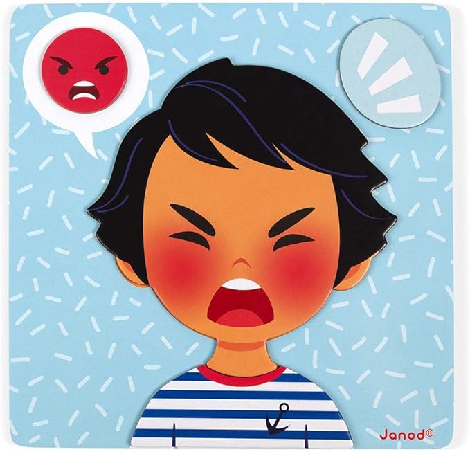 Janod Emotions Magnetic Game - 48 Pieces - Ages 2+ - J08038