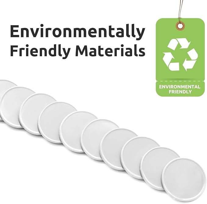 Set of 100 Opaque Plastic Learning Counters Mini Poker Chips Game Tokens with Storage Box (White, 1.26 Inch)