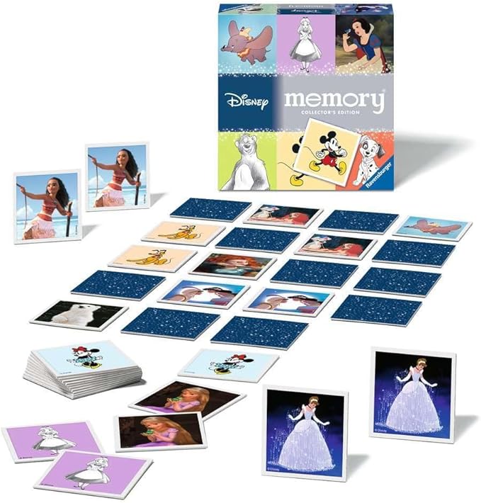 Ravensburger Disney Classics Collector's Memory - Matching Picture Snap Pairs Game for Kids Age 3 Years and Up
