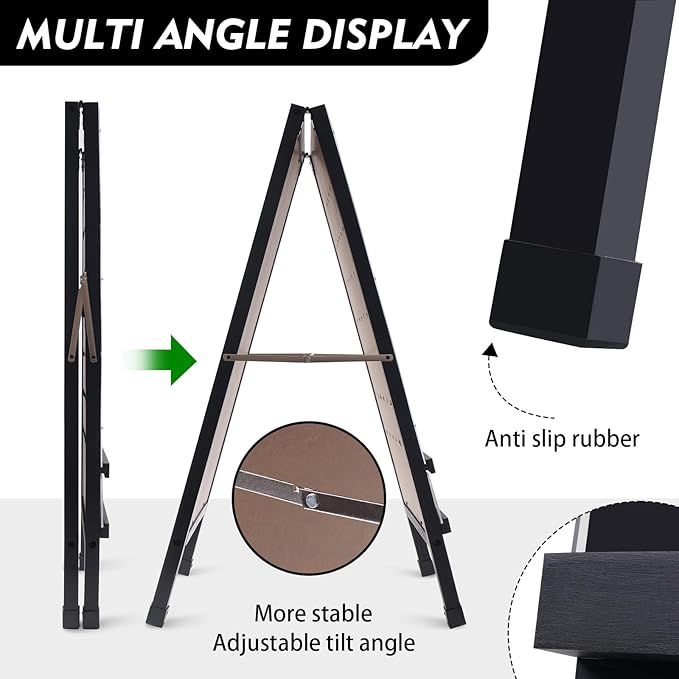 15.7x27.5in Foldable Prize Drop Game Board, Double-Sided Coin Drop Game with Chalkboard Sign, Includes 10 Coin Drop Discs, Perfect for Store Events, Parties, Carnivals, and Trade Shows