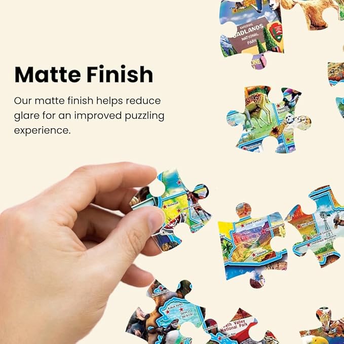 MasterPieces - 1000 Piece Jigsaw Puzzle, National Parks Patches, Fun for Adults, Family, Kids 19.25"x26.75"