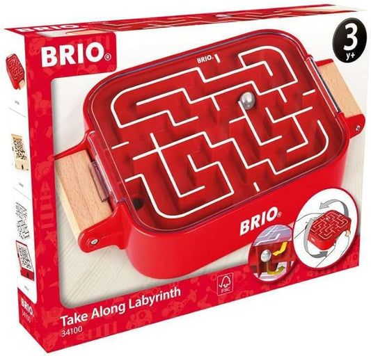 BRIO - 34100 Labyrinth Take Along | A Fun Travel Version of The Classic Labyrinth Game for Kids Ages 3 and Up