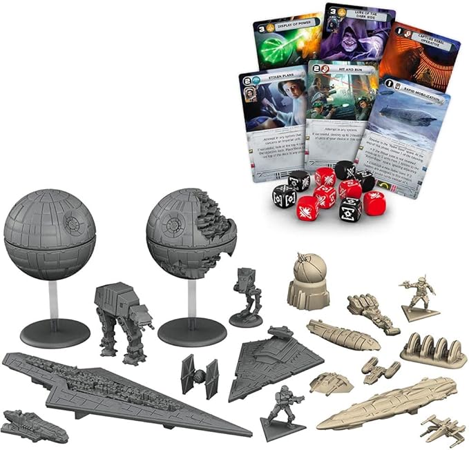 Star Wars: Rebellion Board Game - Epic Galactic Empire vs Rebel Alliance Conflict! Tabletop Miniatures Strategy Game for Adults, Ages 14+, 2-4 Players, 3 Hour Playtime, Made by Fantasy Flight Games