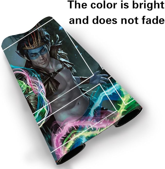 Board Game MTG Playmat Games Size 60X35 cm CCG Compatible for TCG RPG CCG Play mats (OKO,The Trickster-Zone)