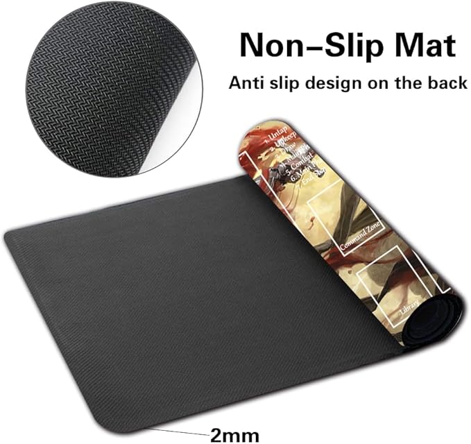 Board Game MTG Playmat Games Size 60X35 cm CCG Compatible for TCG RPG CCG Play mats (Sorin, Vengeful BLOODLORD-Zone)