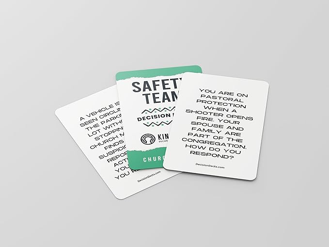 Decision Decks, 60 Church Safety and Security Team Scenario Cards to Enhance Critical Thinking Problem Solving and Decision Making Abilities