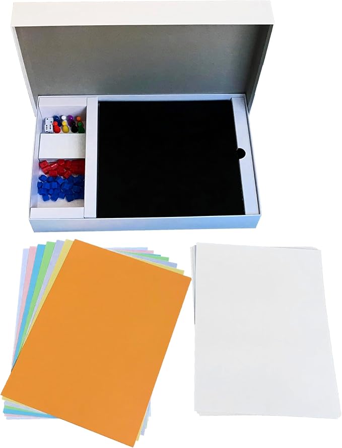 Create Your Own Opoly Board Game – Blank Game Board with Board Game Accessories, Blank Cards, Property Cards – Ideal for DIY Family Games, Creative Projects