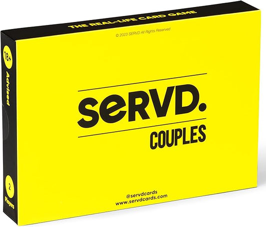 SERVD - Couples - The Hilarious Real-Life Couples Card Game | Funny Gift for Anniversary, Valentine's Day, Christmas, Date Nights & More | Unique Strategy Game