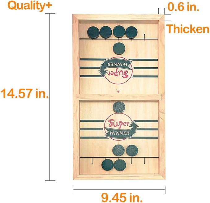 Fast Sling Puck Game,Sling Puck Game, Sling Board Games Toy,Paced Winner Board Games Toys for Kids & Adults